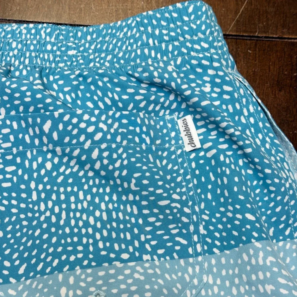 Chubbies Swim Trunks Mens 2XL Blue Ombre Speckled‎ 8